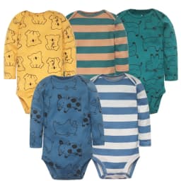 2026 New Baby Bodysuit 5PCS/Lot infantil Jumpsuit Boy Girls Clothes Long Sleeve 100% Newborn Body Bebe Clothing kids Costume