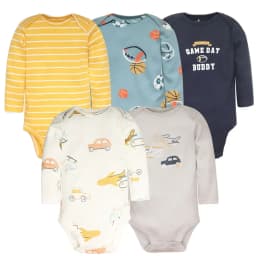 2026 New Baby Bodysuit 5PCS/Lot infantil Jumpsuit Boy Girls Clothes Long Sleeve 100% Newborn Body Bebe Clothing kids Costume