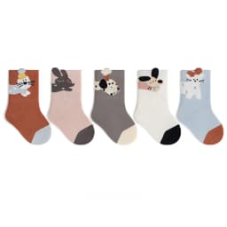 5 Pairs a Lot MILANCEL Kids Socks 0-12T Cartoon Animal Girls Autumn Socks Cute Comfortable Children Boys Socks