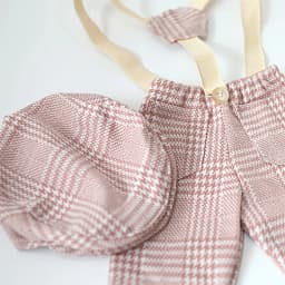 Newborn Flat Cap Sets Boy Overalls For Photo Shoot Bebe Fotografia Outfit Pants Suspender Straps Photo Baby Photography Props