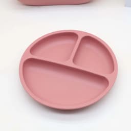 6pcs Food Grade Silicone Tableware Set, Bibs, Bowls, Plates, Water Cups, Spoons, Forks, Baby Utensils