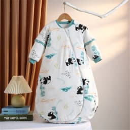 2.5Tog Spring and Autumn Thin Baby Sleeping Bag U-Shaped Cartoon Pure Cotton Kidsren's Sleeping Bag Anti-Kick Quilt 0-3Y Baby Sleeping Bag