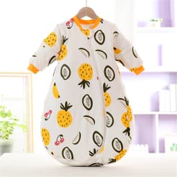 2.5Tog Spring and Autumn Thin Baby Sleeping Bag U-Shaped Cartoon Pure Cotton Kidsren's Sleeping Bag Anti-Kick Quilt 0-3Y Baby Sleeping Bag