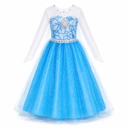 Girls Princess Dress Kids Cosplay Costume Fancy Tulle Ball Gown Children Halloween Birthday Party Role Play Disguise Book Week