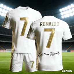Ronaldo No.7 3D Jerseys for Men and Women Fan Commemorative Short Sleeved Shorts Summer Set Children's Birthday Gift Kids