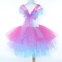 Gabby Dollhouse Costume for Girls Cartoon Cakey Cat Tutu Princess Dress 3 Layers Baby Kids Carnival Halloween Birthday Dress Up