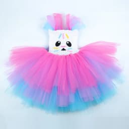 Gabby Dollhouse Costume for Girls Cartoon Cakey Cat Tutu Princess Dress 3 Layers Baby Kids Carnival Halloween Birthday Dress Up