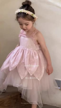 2025 New Girls' Tank Top Skirt Summer Children's Strap Skirt Baby Girls' Summer Dress Children's Princess Dress