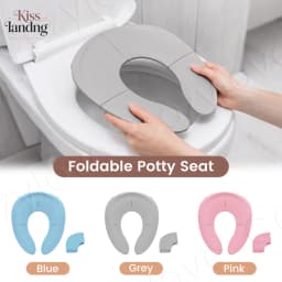 Foldable Travel Potty Seat for Toddler,Portable Non-Slip Baby Toilet Training Seat Fits Most Standard Toilets,3 Colors Available