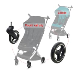 Stroller Wheel For GB Pockit + All City Buggy Cybex Libelle Front Back Wheel Or Rear Buggy Tire DIY Replacement Baby Accessoires