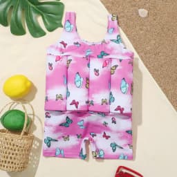 Buoyancy Swimsuit Kids One Piece Boys Girls Swimwear Suit Baby 1 2 3 4 5 Yrs Blue Space Dinosaur Children Swimming Training Vest