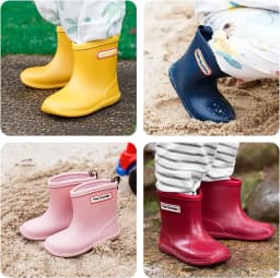 Tree Grandpa Toddler Rain Boots Baby Kids Easy-on Rain Shoes Children Waterproof Shoes for Boys Girls(1-6 Years)