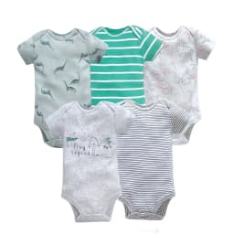5PCS Baby Bodysuit For Newborns Summer Baby Romper Boy Clothes 0‑24M Newborn Clothing Infant Soft Cotton Cartoon Baby Clothes