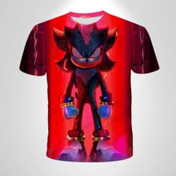 Sonic The Hedgehog Anime Boys' Breathable T-shirt, Children's Fashion Clothing Casual Wear, Breathable Thin Style, Unisex Top