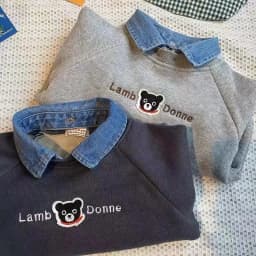 Baby Boys Girls Long Sleeve Sweatshirt 2026 Autumn Winter Children Cartoon Bear Plush Thick Denim Lapel Pullover Base Shirt Tops
