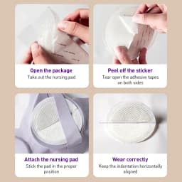 100pcs Avent Disposable Hypoallergenic Breast Pads High Absorbency Leak Proof 3D Nursing Pads For Sensitive Lactating Skin