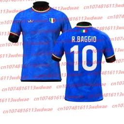 Quick-drying Classic Football Jersey Men football T-shirt R.Baggio 10 Jersey football training Special Edition Jersey Kid TEE