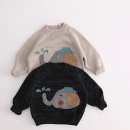 MILANCEL Autumn Kids Sweaters Animal Style Boys Knit Pullover Long Sleeve Girls Sweaters Warm Knit Outwear