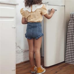 Autumn Baby Girls Knitted Shorts Children Bloomer Toddler Princess PP Shorts Kids Girls Ruffle Edge Lovely Lotus Butt Shorts