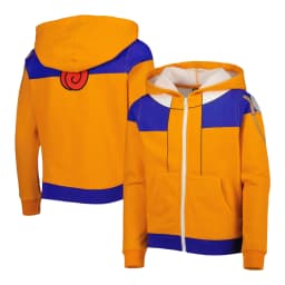 Naruto's Boyhood Uzumaki Inspired Cosplay Zip Up Hoodie for Men Women Kids Casual Relaxed-Fit Soft Comfy Family Autumn Winter