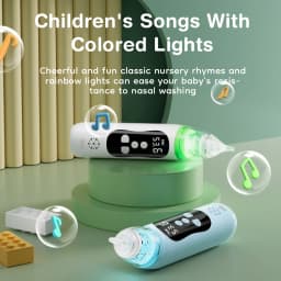 MAMIJOY Electric Nasal Absorber Silent Baby Obstruction Rhinitis Cleaner Nasal Aspirator Nasal Mucus Cleaning Tool Fro Newborn