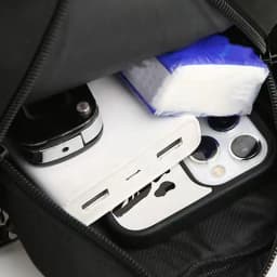 Men's Bag, Available in Single Shoulder or Cross-Body Design, Suitable for Daily Use During School. Made of Nylon Material.