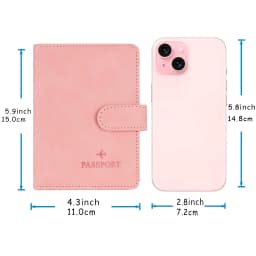 Simple Travel Passport Holder Cover Case Wallet RFID Blocking Business PU Leather Card Case Travel Accessories for Women Men