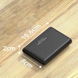 Fashion Leather Men Card Wallets Multifunctional Large Capacity Male Purse Solid Color Multi-card Photo Holder Women