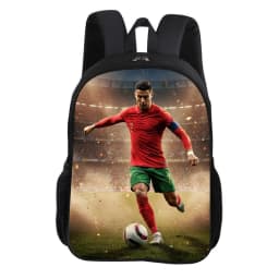 CR Football Star Knapsack Rucksack Child Bookbag Ronaldo School Backpack Football Sports Backpack Fashion Schoolbag Kids Gift