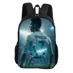 CR Football Star Knapsack Rucksack Child Bookbag Ronaldo School Backpack Football Sports Backpack Fashion Schoolbag Kids Gift