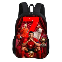 CR Football Star Knapsack Rucksack Child Bookbag Ronaldo School Backpack Football Sports Backpack Fashion Schoolbag Kids Gift