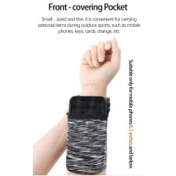 Sports Wrist Bag Outdoor Running Fitness Spring Summer Arm Pocket Breathable Zipper Quick Drying Ice Silk Men Women Wristlet
