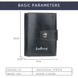 2023 Rfid Blocking Protection Men Card Wallets Hasp Small Card Wallets PU Leather Slim Mini Wallet Qaulity Male Purses