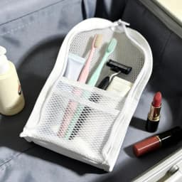 Mesh Travel Toiletry Bag Portable Toothbrush Cosmetic Organizer Makeup Brush Storage Pouch Bathroom Wash Pack