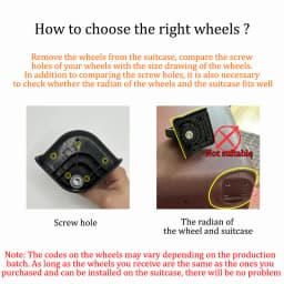 Suitable for American Tourister 85A Universal Wheel 2/4PCS Wheels for Suitcase Luggage Accessories Replacement Spare Parts Mute