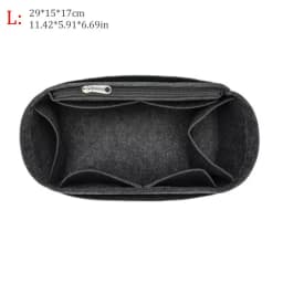 Felt Insert Liner Purse Organiser Pouch Handbag Tote Internal Organizer Bag with Pockets, Dustproof Felt Liner for Longchamp Bag