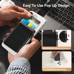 Pop-Up RFID Blocking Card Holder Aluminum Alloy Card Push Bag Large-Capacity Phone Magnetic Metal Box Wallet Men Women Purse