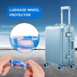 4-40pcs Luggage Wheel Covers Silicone Suitcase Wheel Covers Luggage Wheel Protector Heavy Duty Noise-Proof Accessories