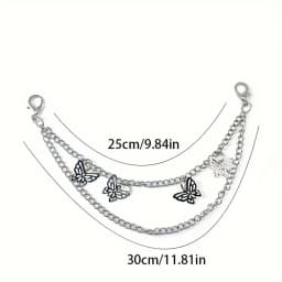 Y2k Metal Pearl Chain Strap For Bags Multi-layer Bag Chain For Handbag DIY Handles Star Pendant Shoulder Bag Chain Accessories