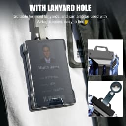 Men's Slim Aluminum RFID Wallet - 15 Card Capacity with Metal Money Clip + Clear ID Window, Anti-Theft Minimalist Design