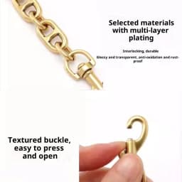 Bag Extender Chain Purse Strap Extenders Purse Extender Chain Replacement Accessories For Handbag Purse Shoulder Bag Crossbody
