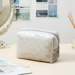 High Quality Portable Cosmetic Bag Hot stamping star pattern with Zipper Make Up Storage Bag Soft Velvet Women Toiletry Bag