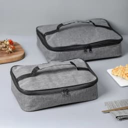 Square Thermal Lunch Bag Large Ice Pack Food Carrier Snack Bag Thicken Insulated Cooler Storage Bags