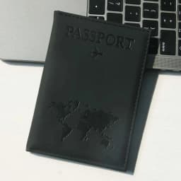 Passport Holder Map PU Passport Cover Travel Essential Cruise Must Have Passport Holders Slim and Portable for Travel