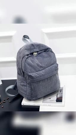 New Corduroy Men's and Women's Backpacks with College Style, Multi-purpose and Large-capacity Outdoor Trendy Student Schoolbags