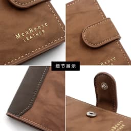 Men's Business Wallet High Quality PU Leather Credit Card Holder Case Male Short Zipper Coin Pocket Purse Money Bag with Hasp