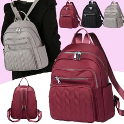 Everyday Versatile Embossed Nylon Rucksack Trendy Multi-color Option, Roomy Storage for Ladies Daily Outdoor Activities