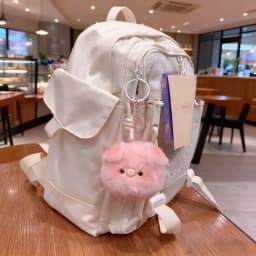 Adorable Squeaky Pig Cartoon Plush Keychain for Keyrings and Bag Decorations Lovely Cartoon Plush Keychain as Bag Accessories