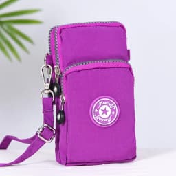 Crossbody Vertical Mobile Phone Bag Women Hanging Arm Elderly Cell Phone Bag Neck Cloth Bag Portable for Walking Small Bag