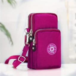 Crossbody Vertical Mobile Phone Bag Women Hanging Arm Elderly Cell Phone Bag Neck Cloth Bag Portable for Walking Small Bag